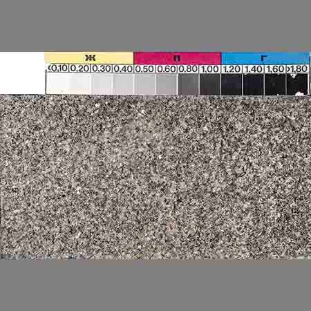 Пример каталожной фотосъемки мрамора с использование Серой шкалы для точной цветопередачи цвета образца
