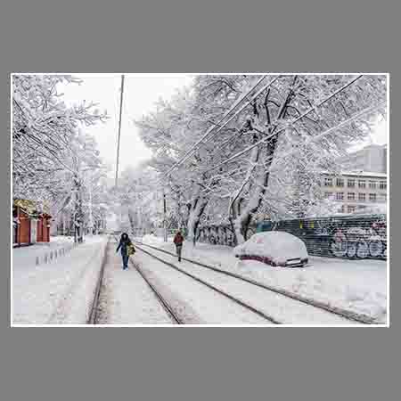 Улица Коммунаров под снегом, 23,01,2022